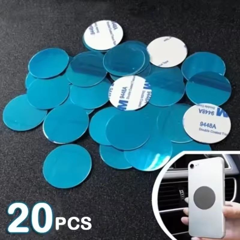 Phone Accessories Useful - 1/50Pcs Ultra Thin Metal Plate Stickers