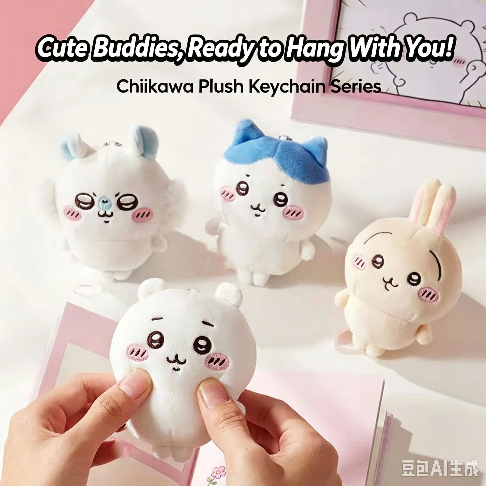 Phone Accessories Charms - Chiikawa Usagi Hachiware Plush Bag Charm